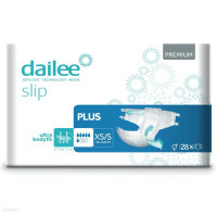 Pieluchomajtki  na rzepy DAILEE Slip Premium Plus 28 sztuk