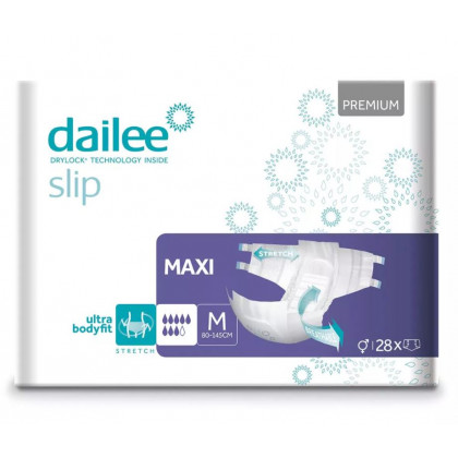 Pieluchomajtki na rzepy DAILEE Slip Premium Maxi 28 sztuk