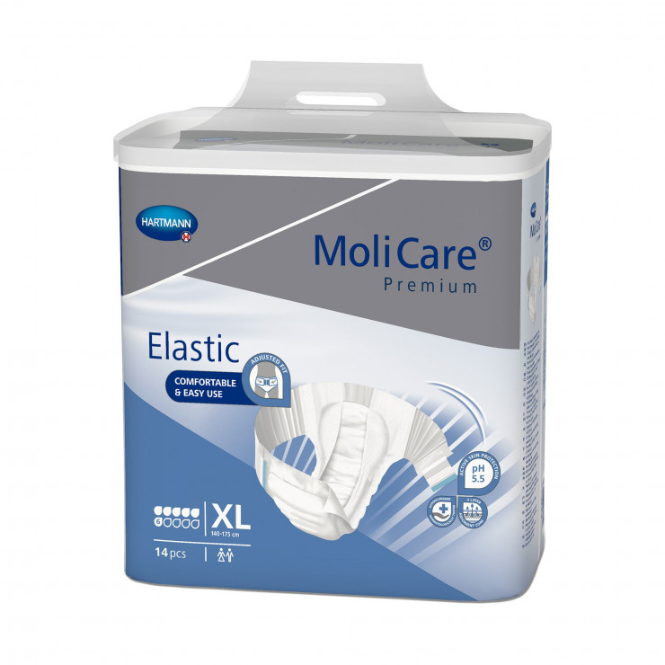 Pieluchomajtki na rzepy MoliCare Premium Elastic 6K 14 sztuk