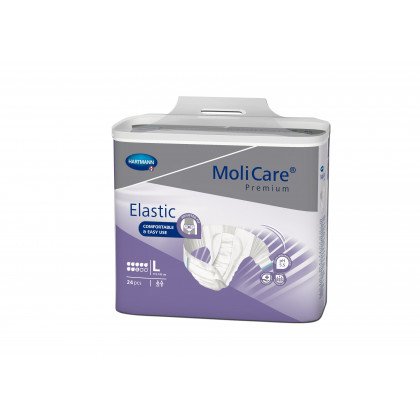 Pieluchomajtki na rzepy MoliCare Premium Elastic 8K 24 sztuki