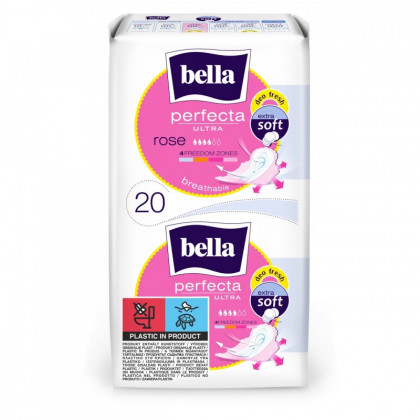  Podpaski higieniczne Bella Perfecta Ultra Rose ze skrzydełkami 20 szt.