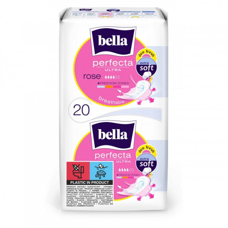  Podpaski higieniczne Bella Perfecta Ultra Rose ze skrzydełkami 20 szt.