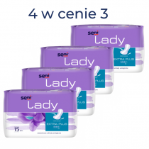 PROMOCJA 3+1 Wkładki urologiczne dla kobiet Seni Lady Extra Plus 15 sztuk