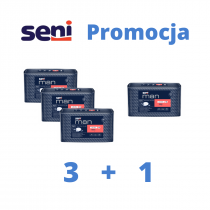 PROMOCJA 3+1 Wkładki urologiczne dla mężczyzn Seni Man Extra Plus Level 4 15szt.