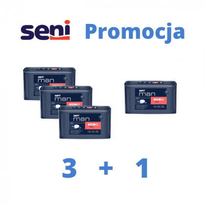 PROMOCJA 3+1 Wkładki urologiczne dla mężczyzn Seni Man Extra Plus Level 4 15szt.