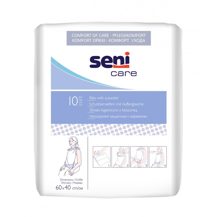 Śliniaki higieniczne Seni Care 10 sztuk