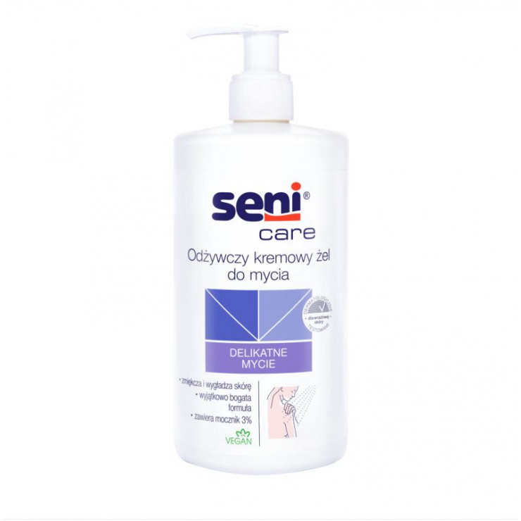 Odżywczy kremowy żel do mycia Seni Care z mocznikiem 3% 500 ml