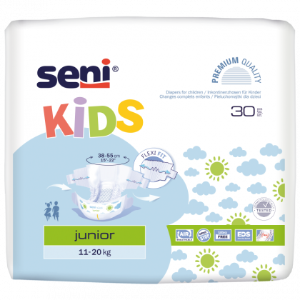 Pieluchomajtki na rzepy dla dzieci Seni Kids Junior 30 sztuk