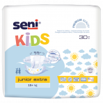 PROMOCJA. Pieluchomajtki na rzepy dla dzieci Seni Kids Junior Extra 30 sztuk