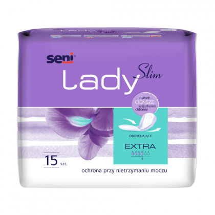 Wkładki urologiczne dla kobiet Seni Lady  Slim Extra 15 sztuk