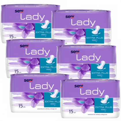 WIELOPAK Wkładki urologiczne dla kobiet Seni Lady Extra Plus 15 sztuk