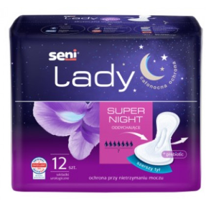 Wkładki urologiczne dla kobiet Seni Lady Super Night 12 sztuk