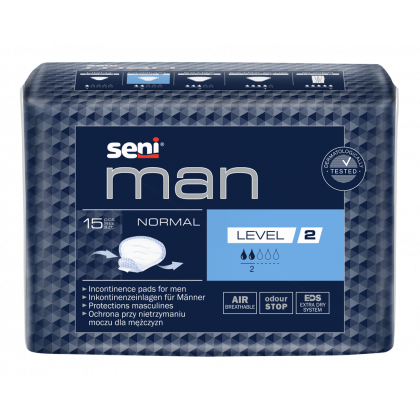 NOWOŚĆ. Wkładki urologiczne dla mężczyzn Seni Man Normal Level 2 15szt.