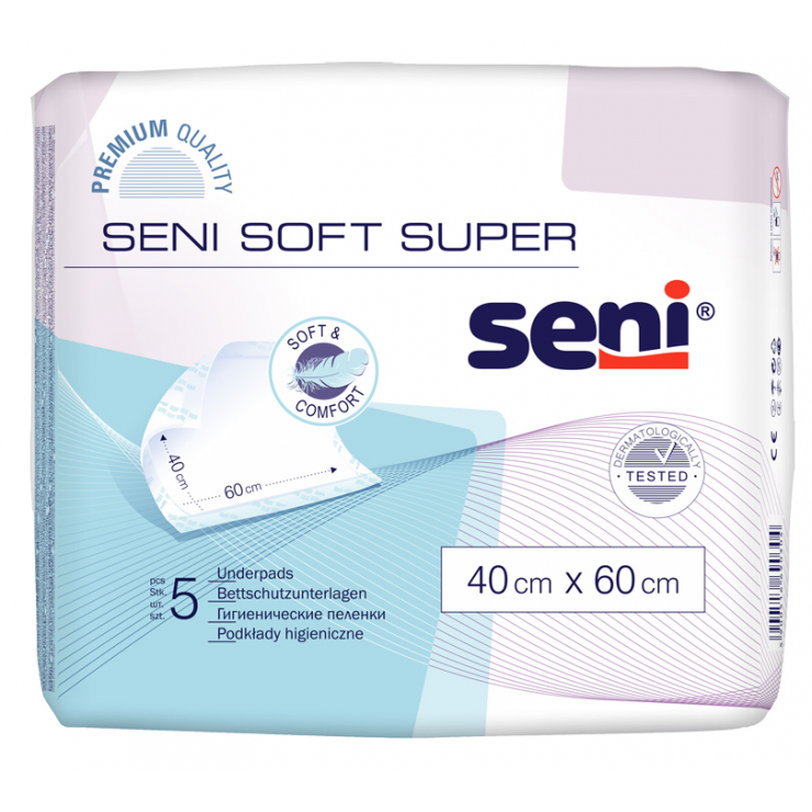 Podkłady do przewijania Seni Soft Super 40x60 5 sztuk