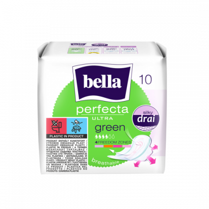  Podpaski higieniczne Bella Perfecta Ultra Green ze skrzydełkami 10 szt.