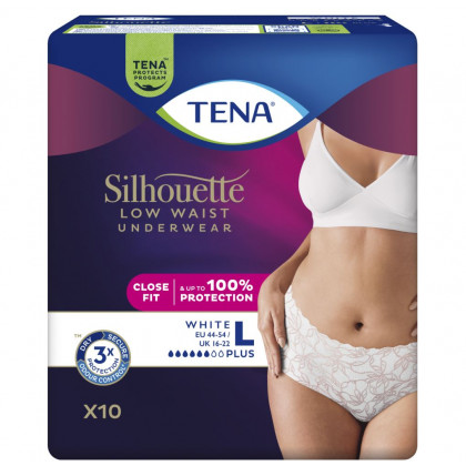Bielizna chłonna TENA Silhoulette White L 10 sztuk