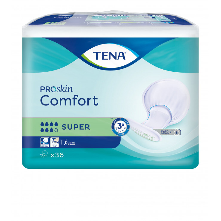 Pieluchy anatomiczne TENA Comfort Proskin Super 36 sztuk
