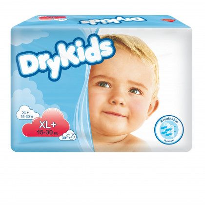 Pieluchomajtki dla dzieci TENA Dry Kids (15-30 kg) 30 sztuk
