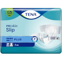 PROMOCJA Pieluchomajtki z rzepami TENA Slip ProSkin Plus XS 30 szt. 