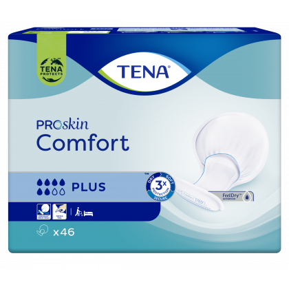 Pieluchy anatomiczne TENA Comfort Proskin Plus 46 sztuk