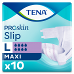 Pieluchomajtki z rzepami TENA Slip ProSkin Maxi 10 sztuk