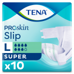 Pieluchomajtki z rzepami TENA Slip ProSkin Super 10 sztuk